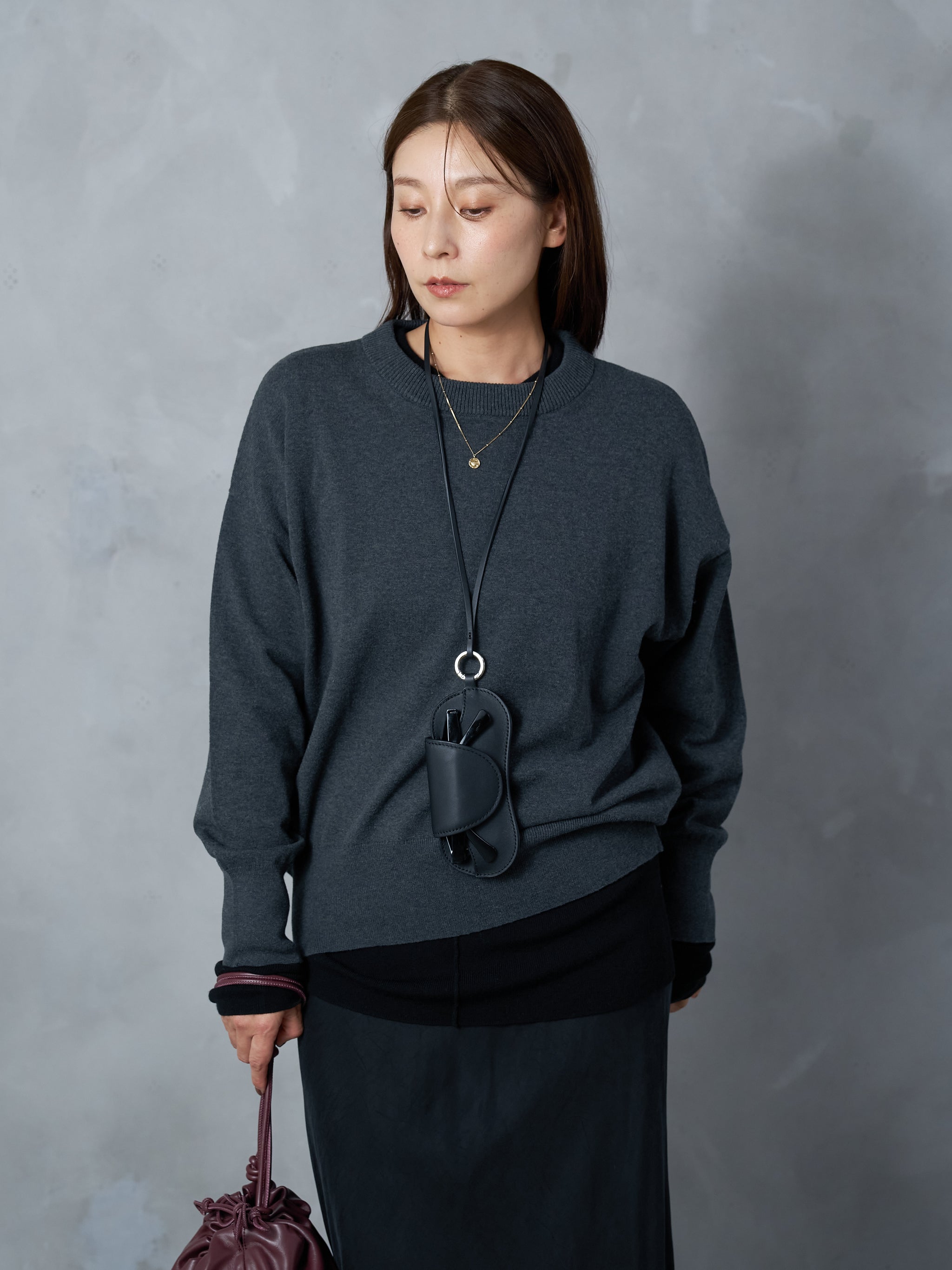 クルーネックウォッシャブルニット – Lazo_N33°
